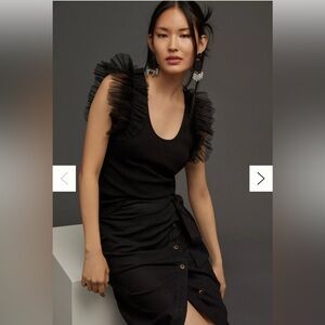 DOLAN Tulle Sleeve Tank Top NWT, Size Medium